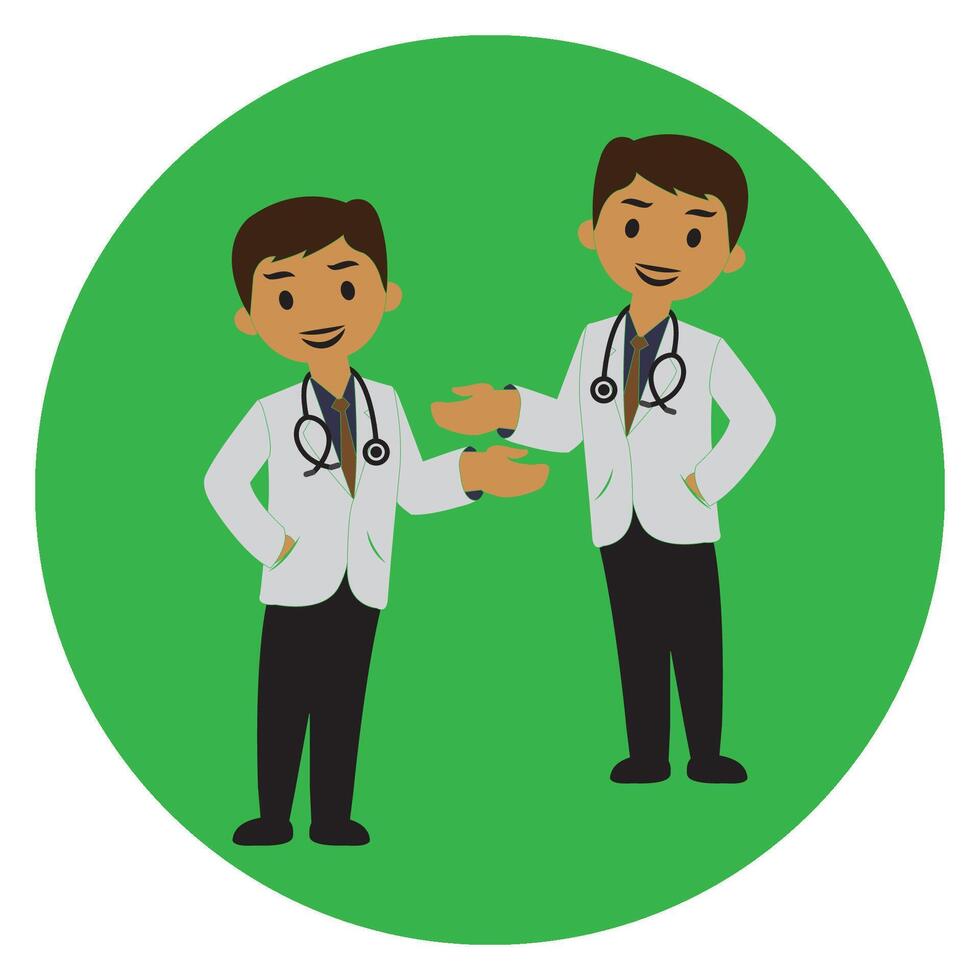 Health worker doctor icon vector