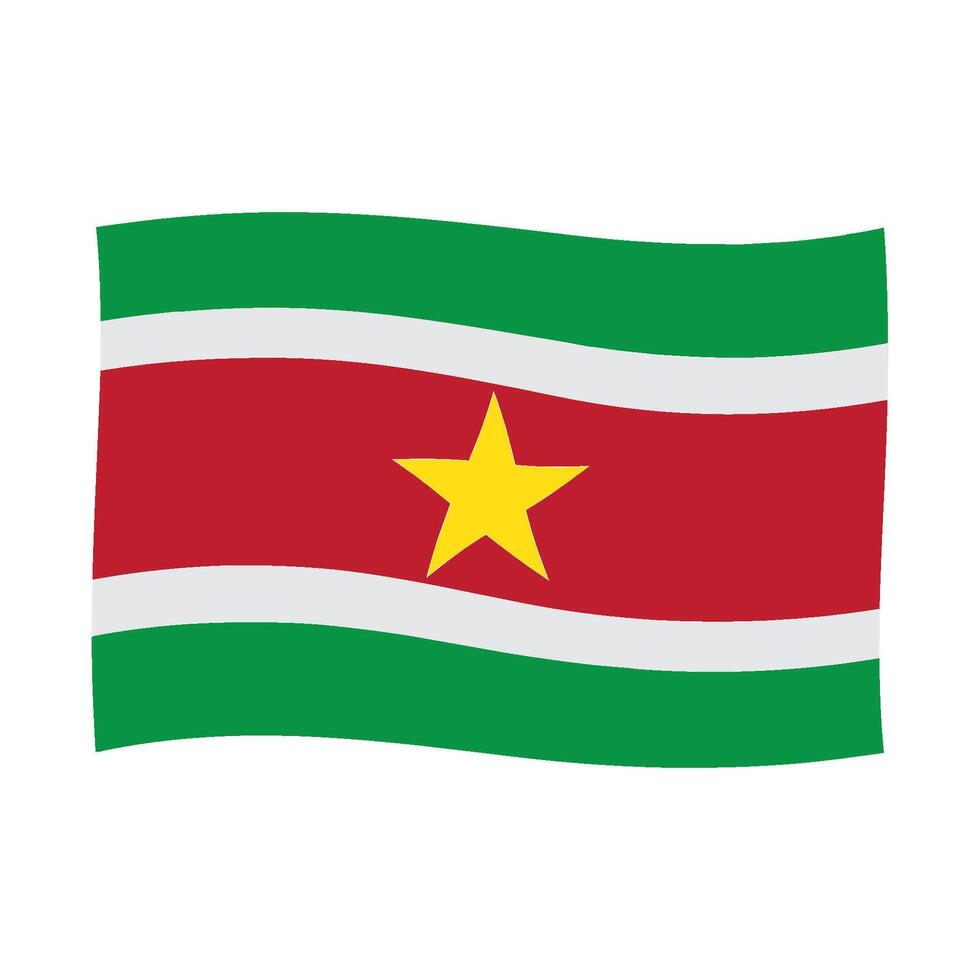 Suriname country flag vector
