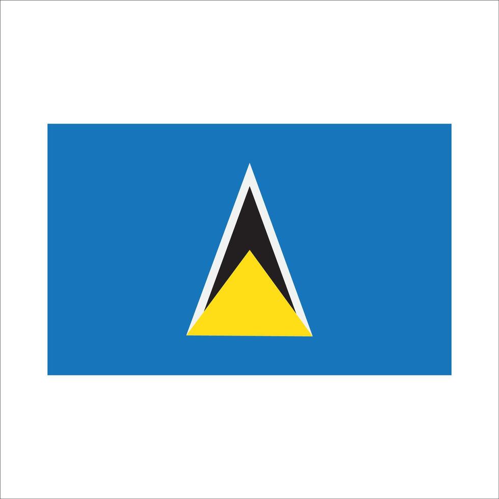 Saint Lucia flag icon vector