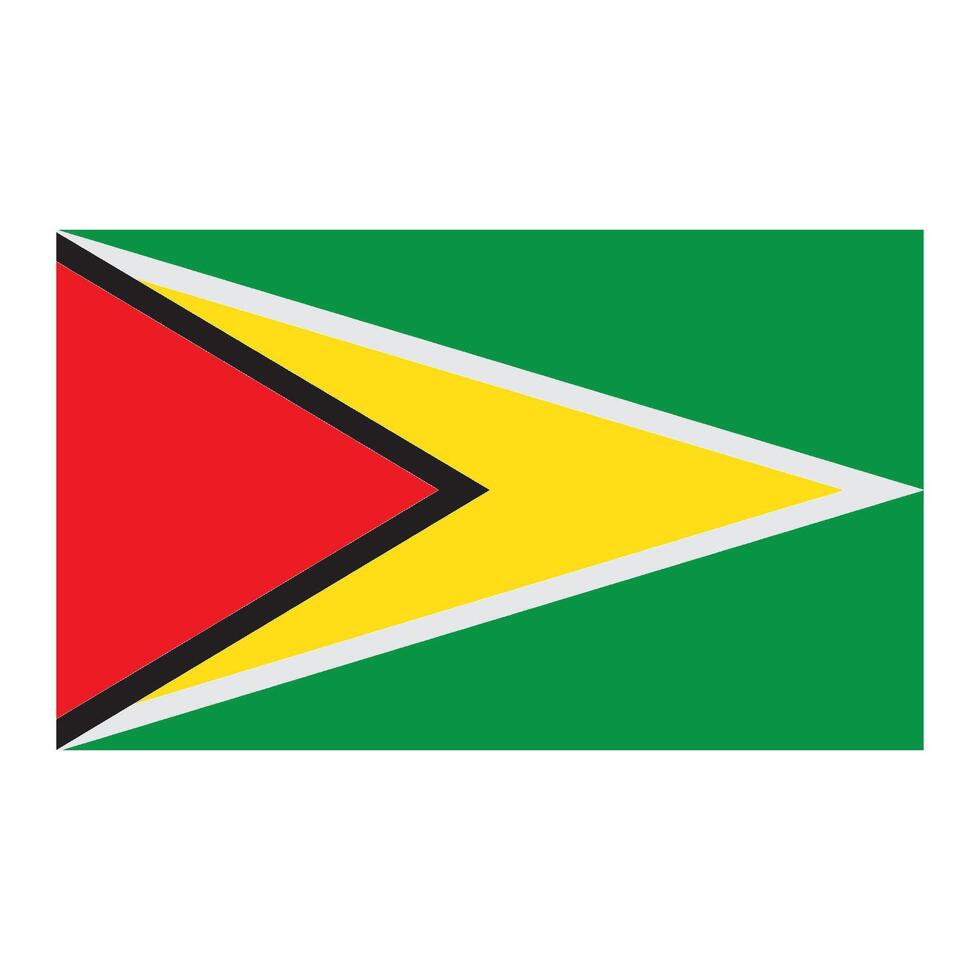 flag of the country of Guyana vector