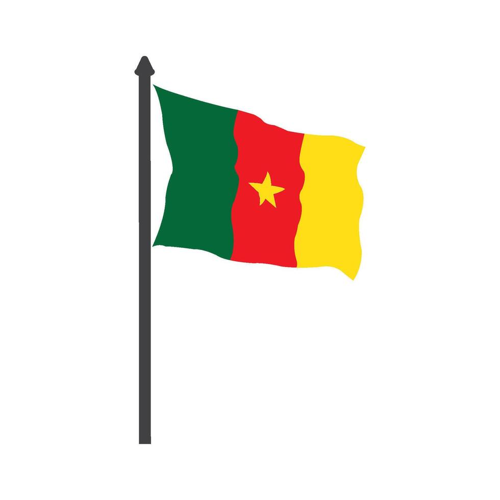Cameroon flag icon vector