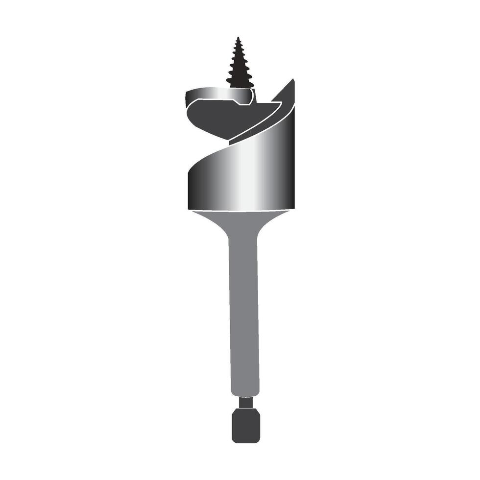 Drill bit icon vector