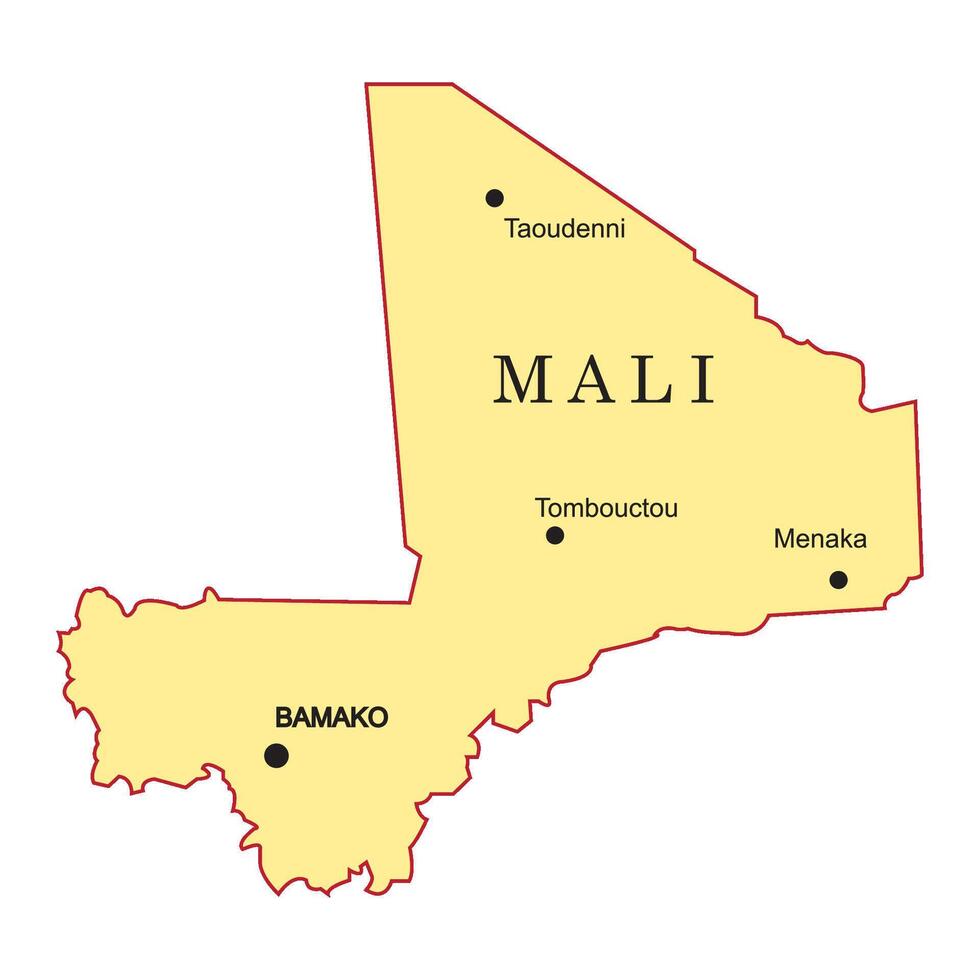 Mali country map vector