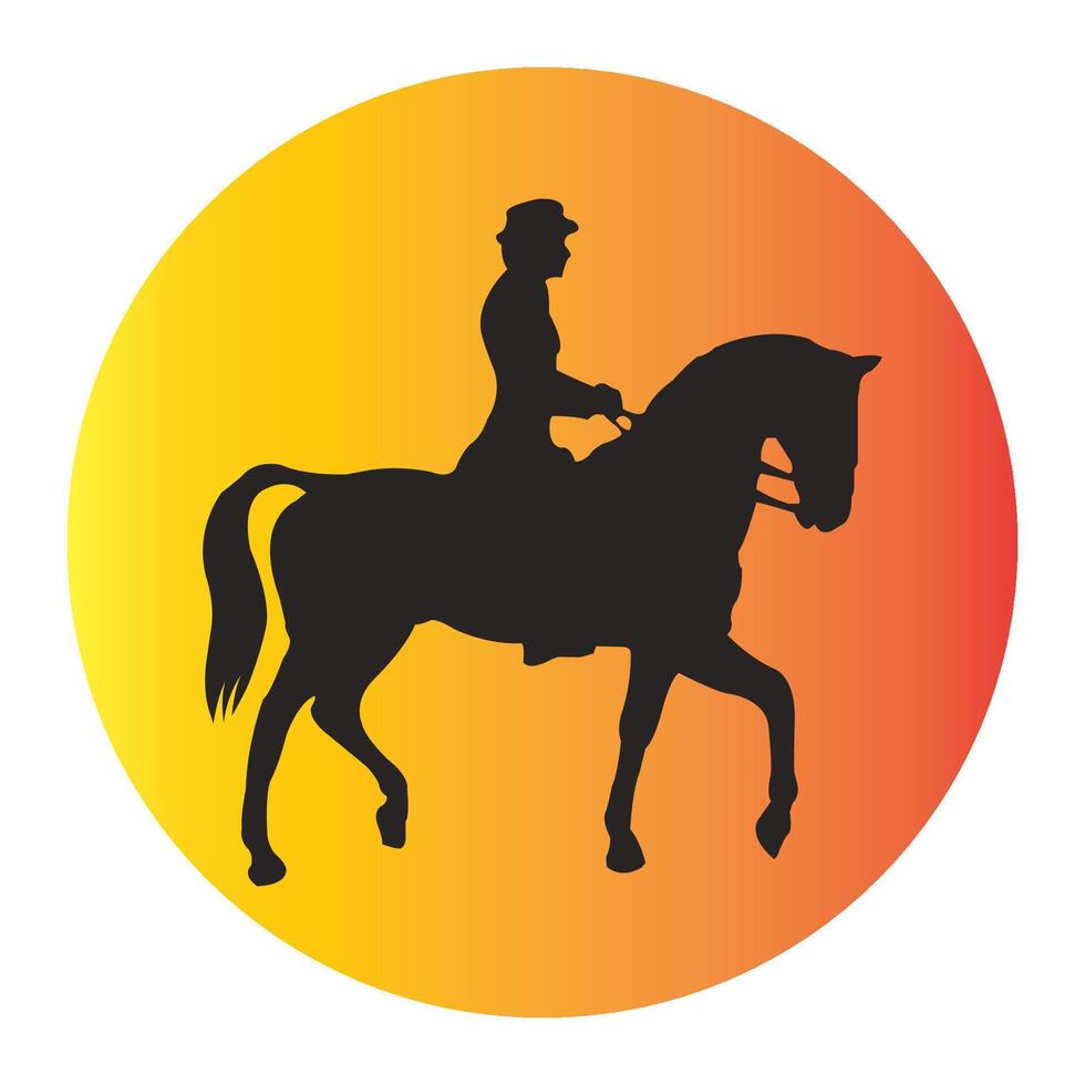 Horseman icon design vector