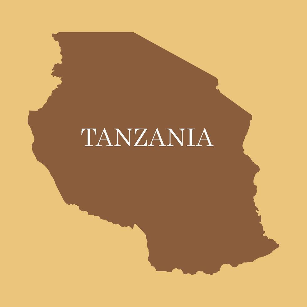 Tanzania country map vector