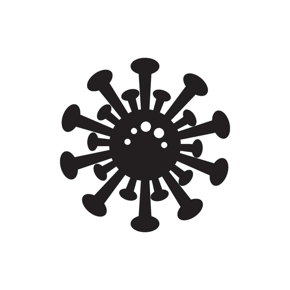 Bacteria, microbes, virus icon vector