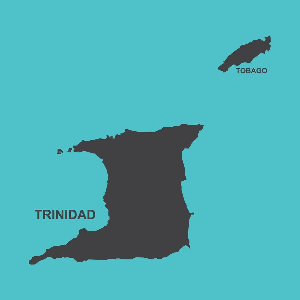 Map of trinidad vector