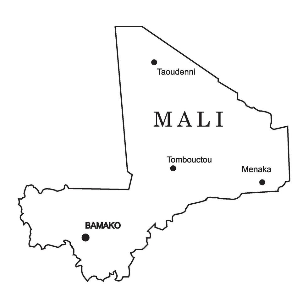 Mali country map vector