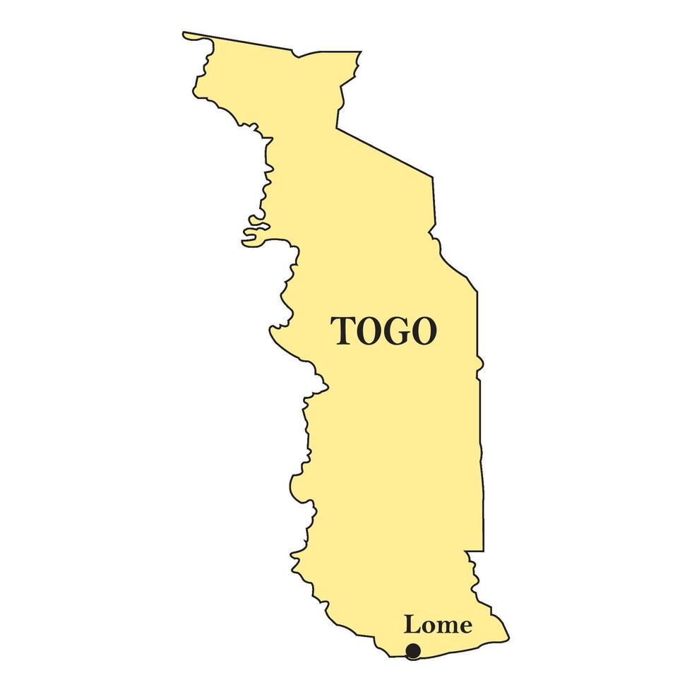 Togo country map vector