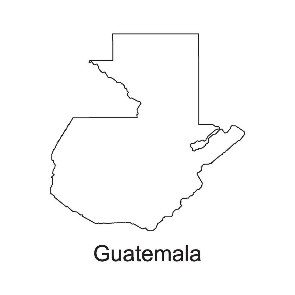 Map of guatemala vector