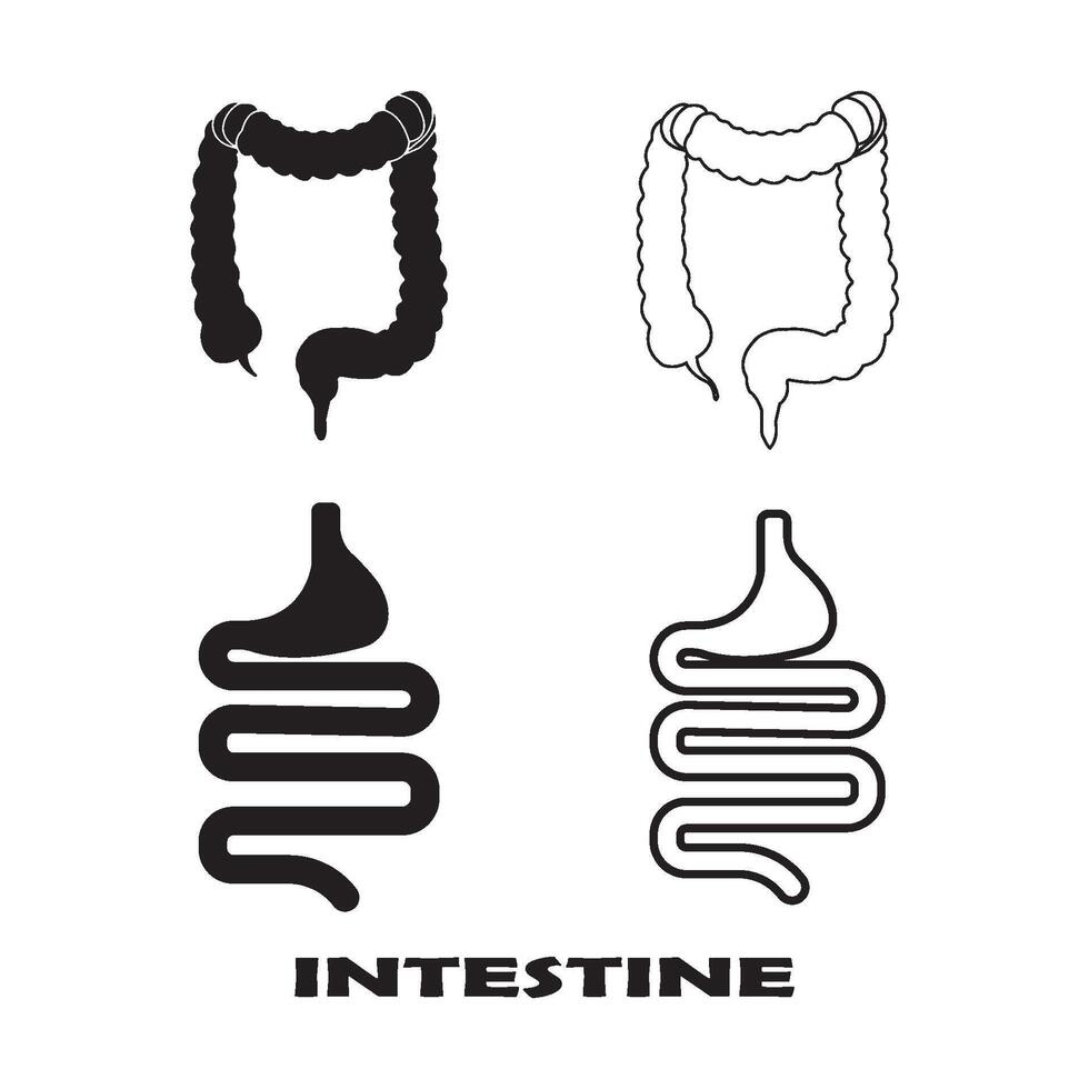 intestines icon design vector