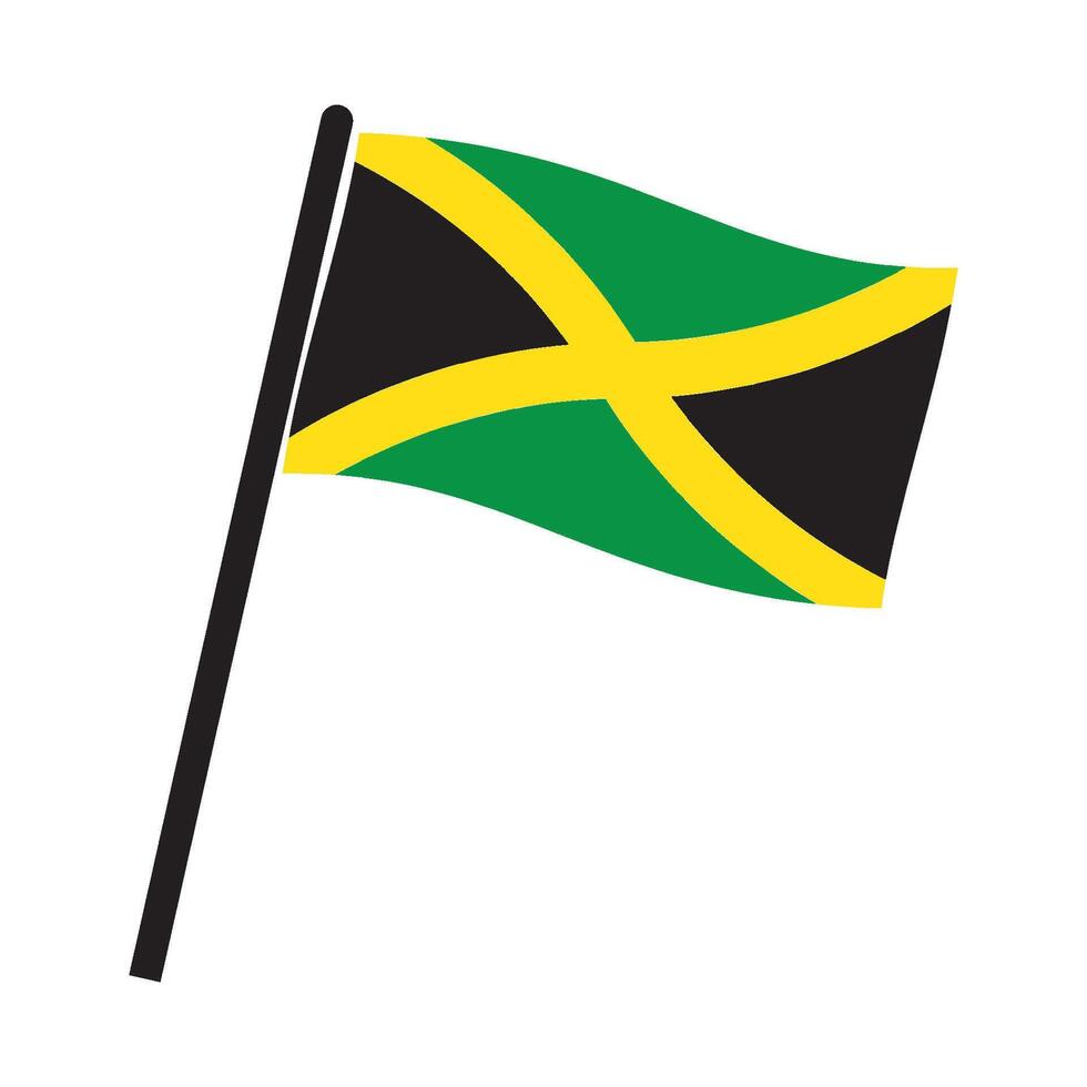 Jamaica flag design vector