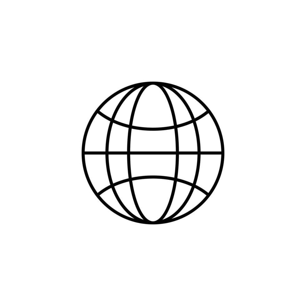 Go to web symbol icon. vector
