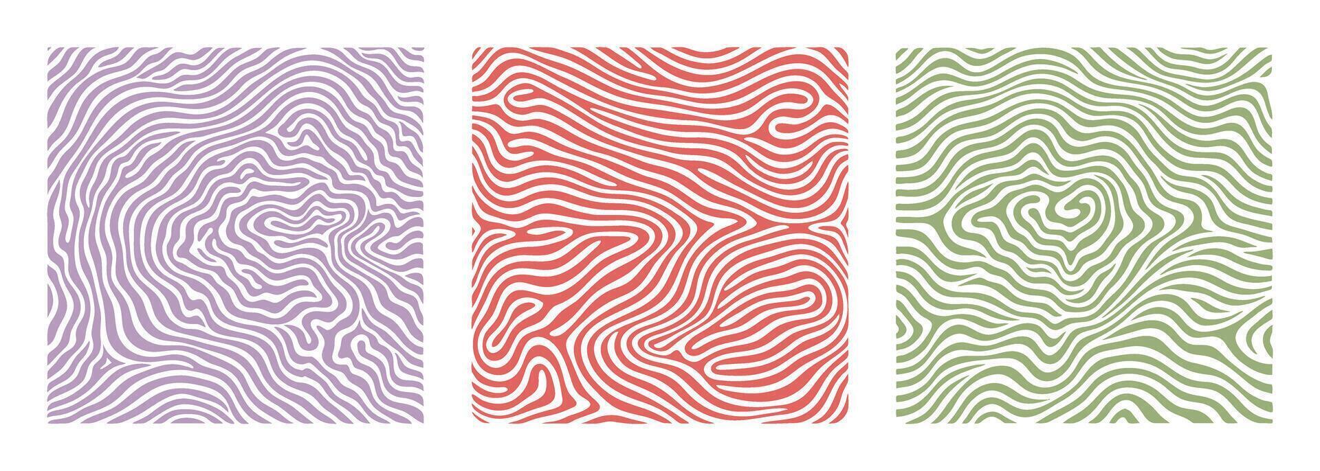 Groovy psychedelic Y2K style swirl background flat style design illustration. vector