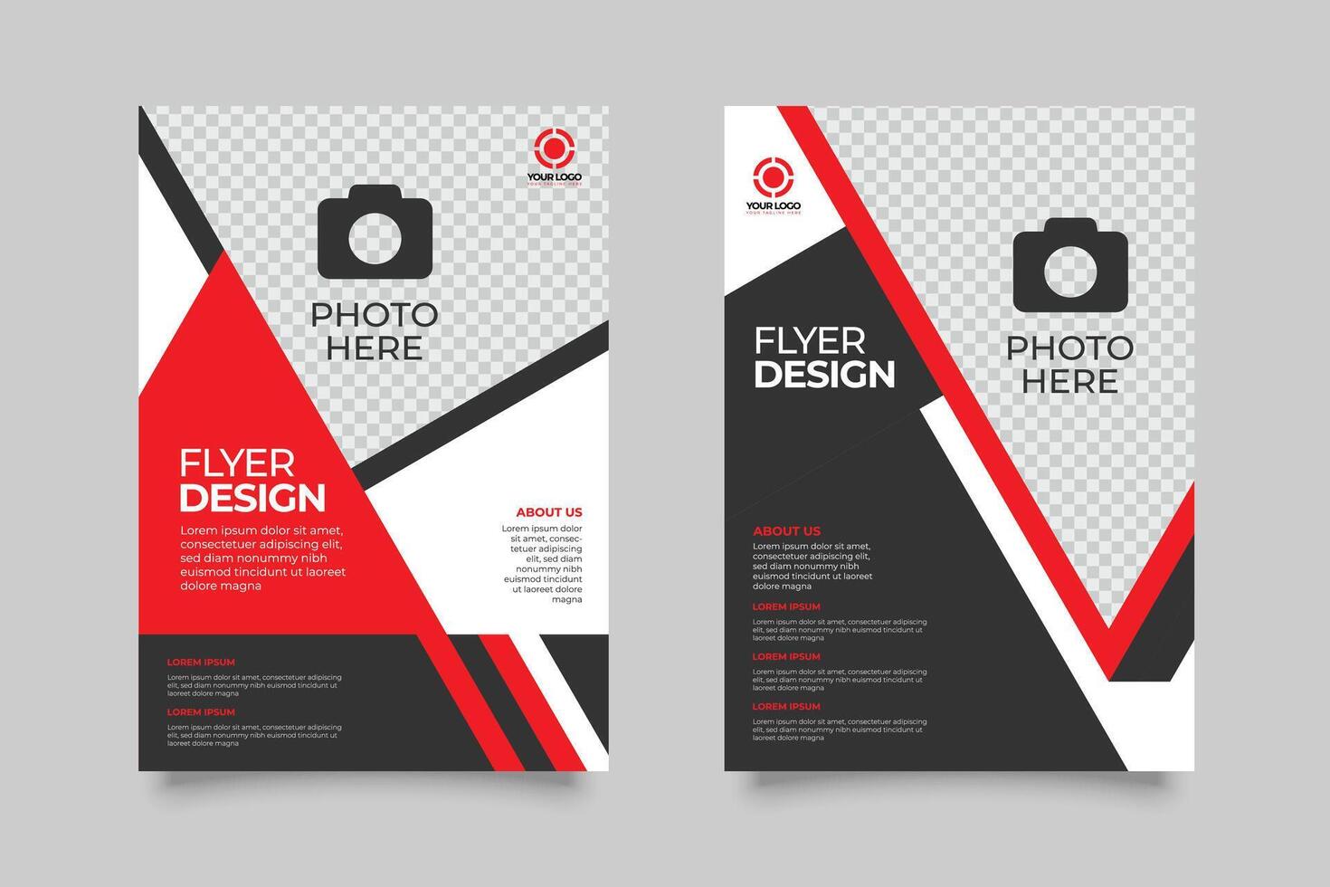 Flyer design template vector