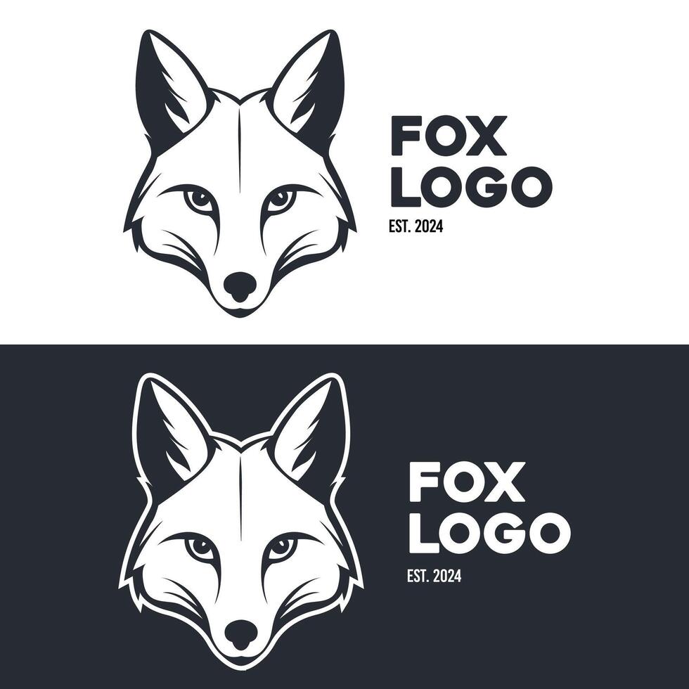FOX LOGO MINIMALIST vector
