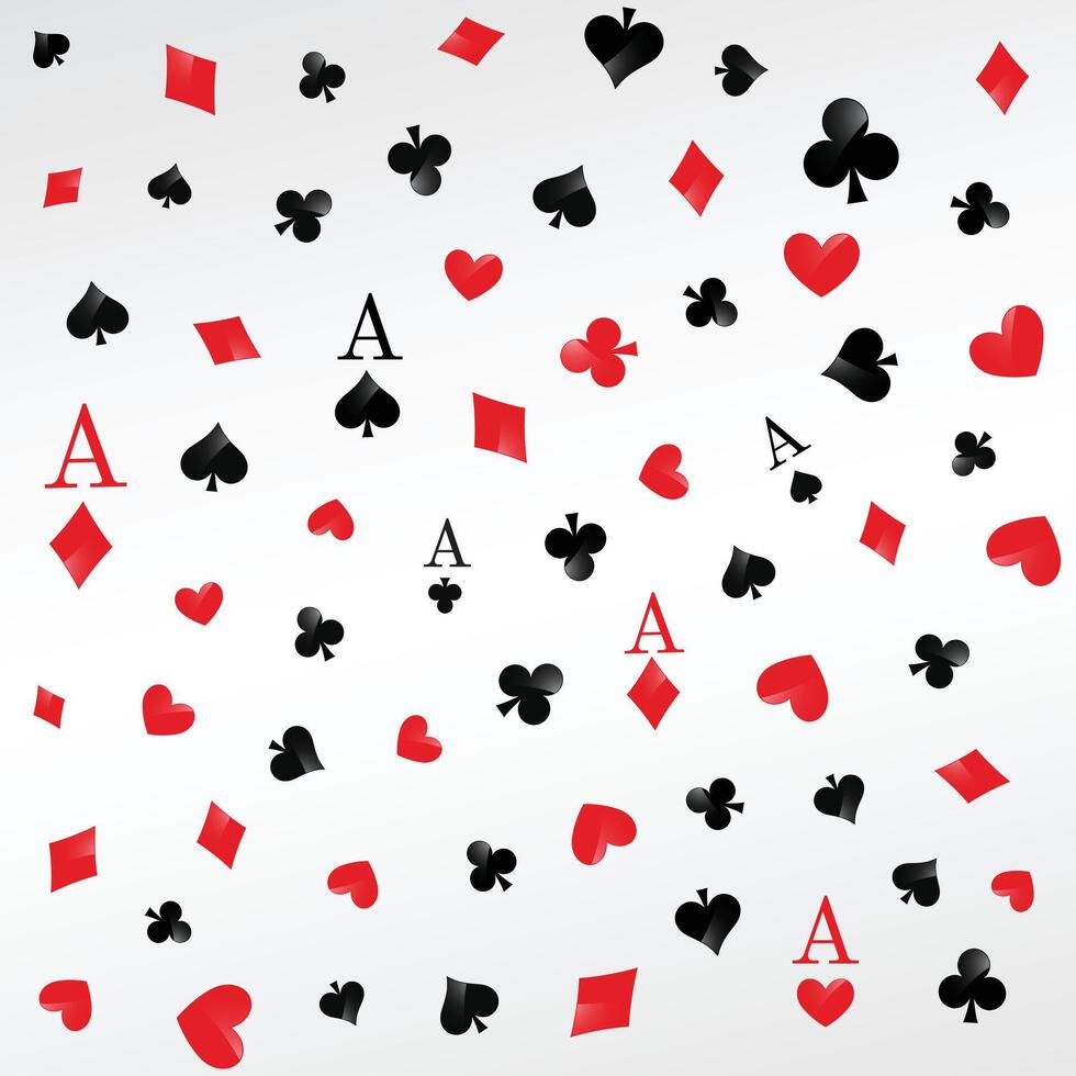 Playing cards symbols texture spades diamonds hearts clubs vector