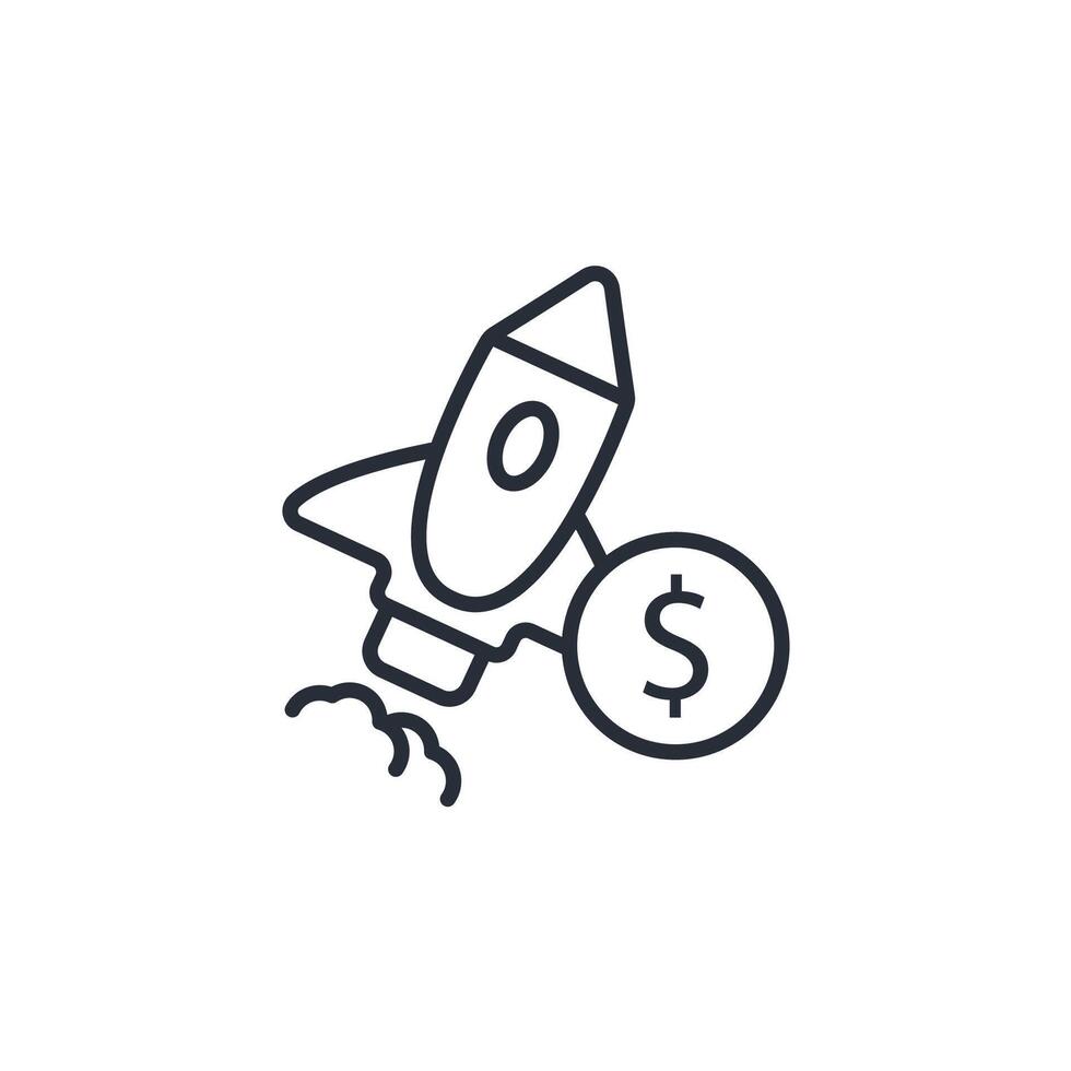 startup icon. .Editable stroke.linear style sign for use web design,logo.Symbol illustration. vector