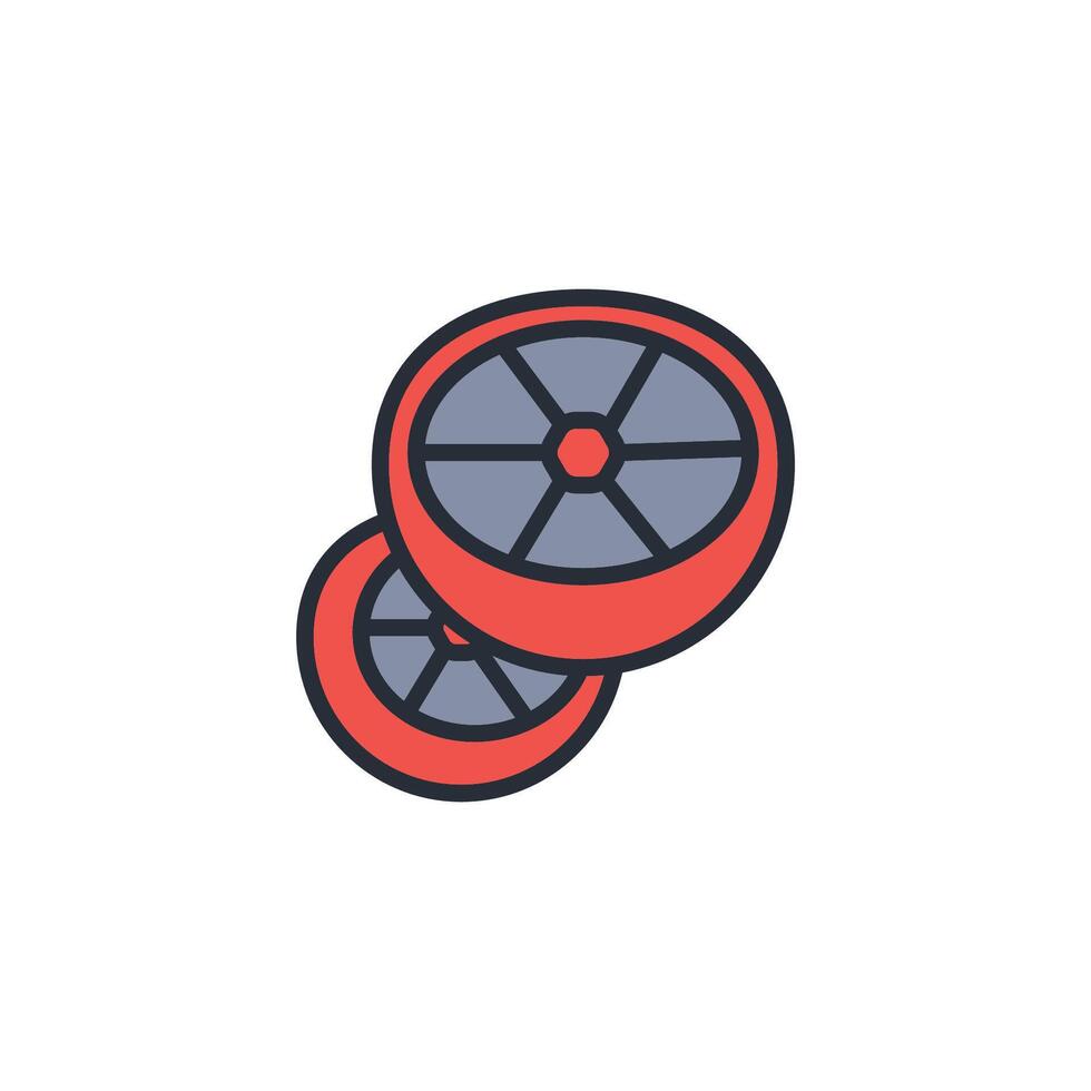 grapefruit icon. .Editable stroke.linear style sign for use web design,logo.Symbol illustration. vector