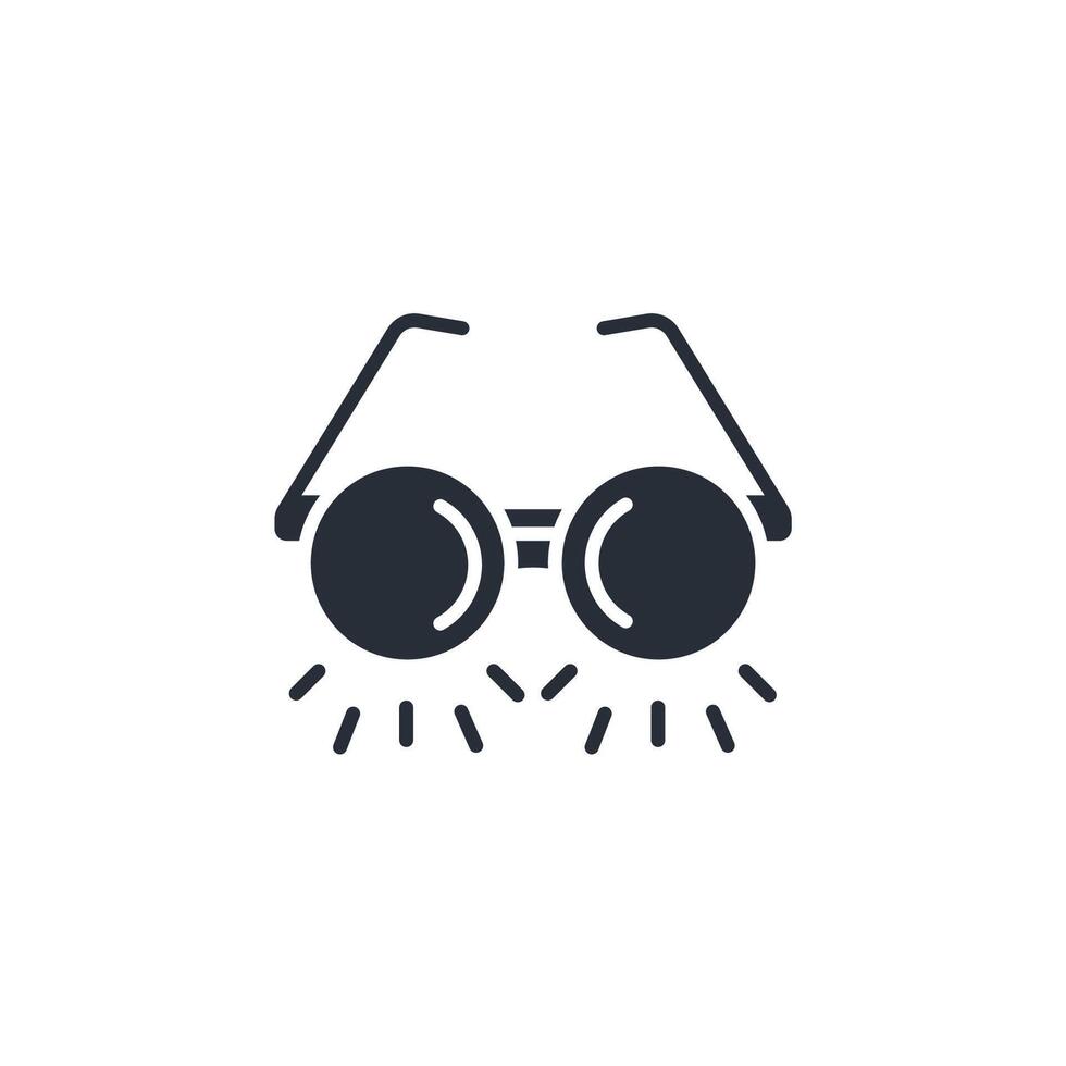 sunglasses icon. .Editable stroke.linear style sign for use web design,logo.Symbol illustration. vector