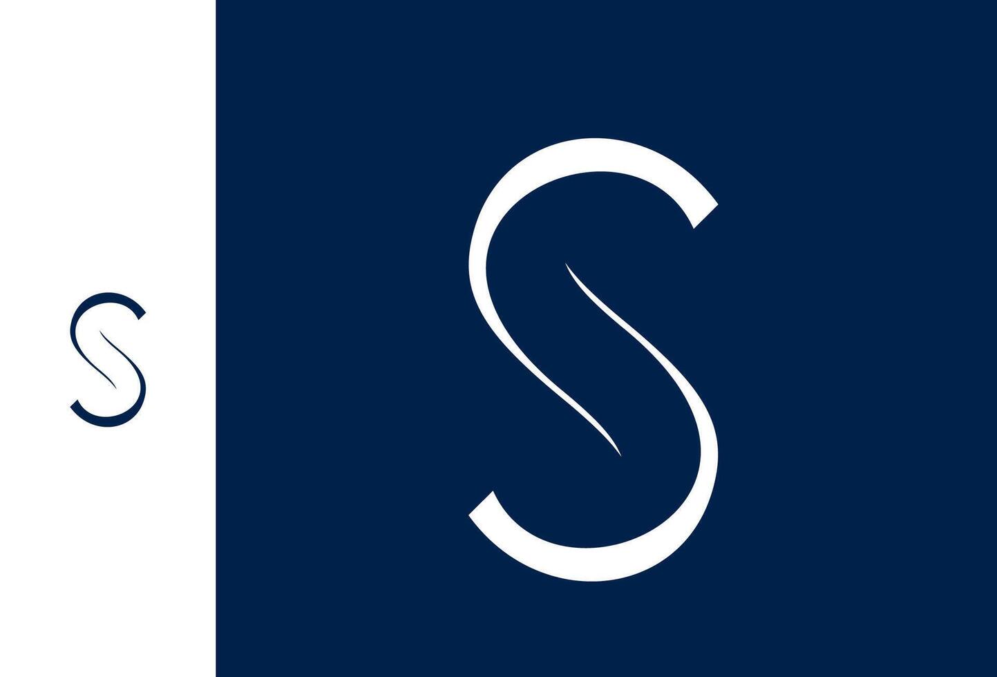 s letters logo design vector