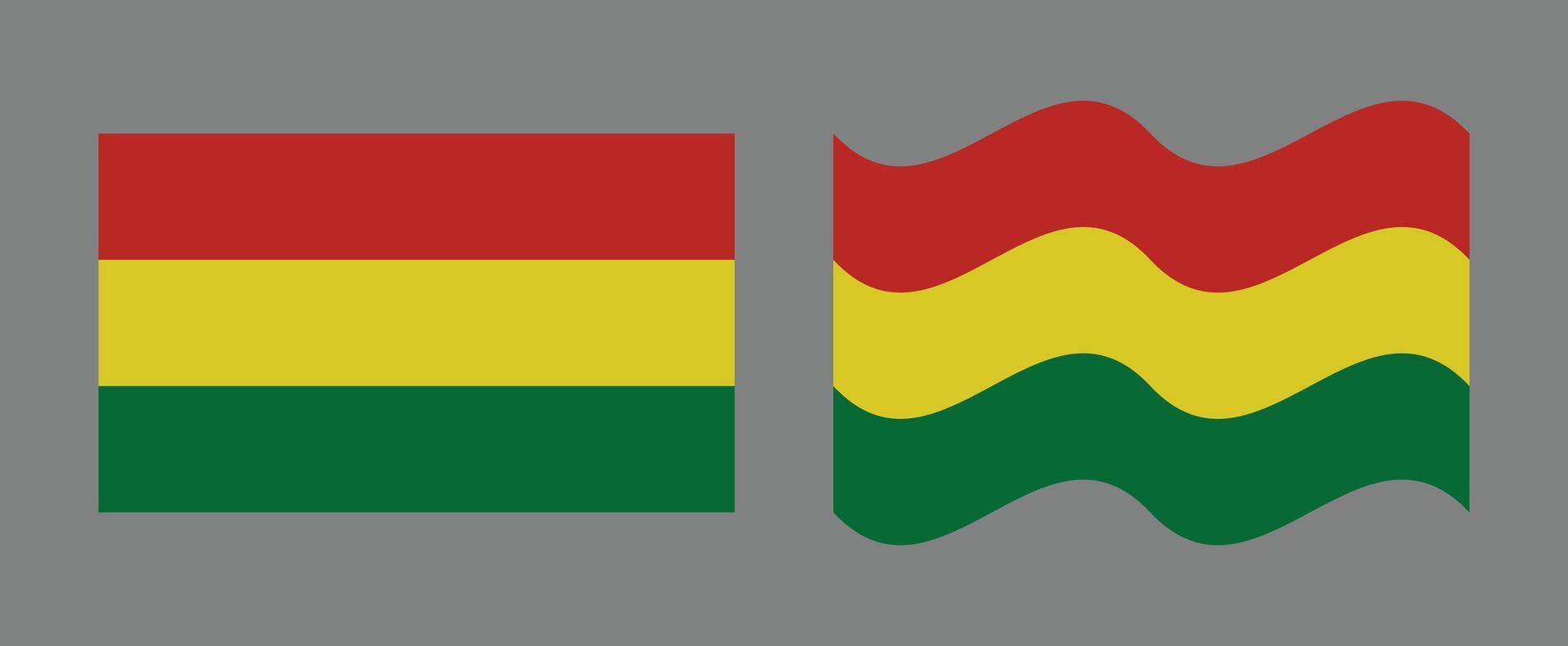bolivia flag images flat wave vector