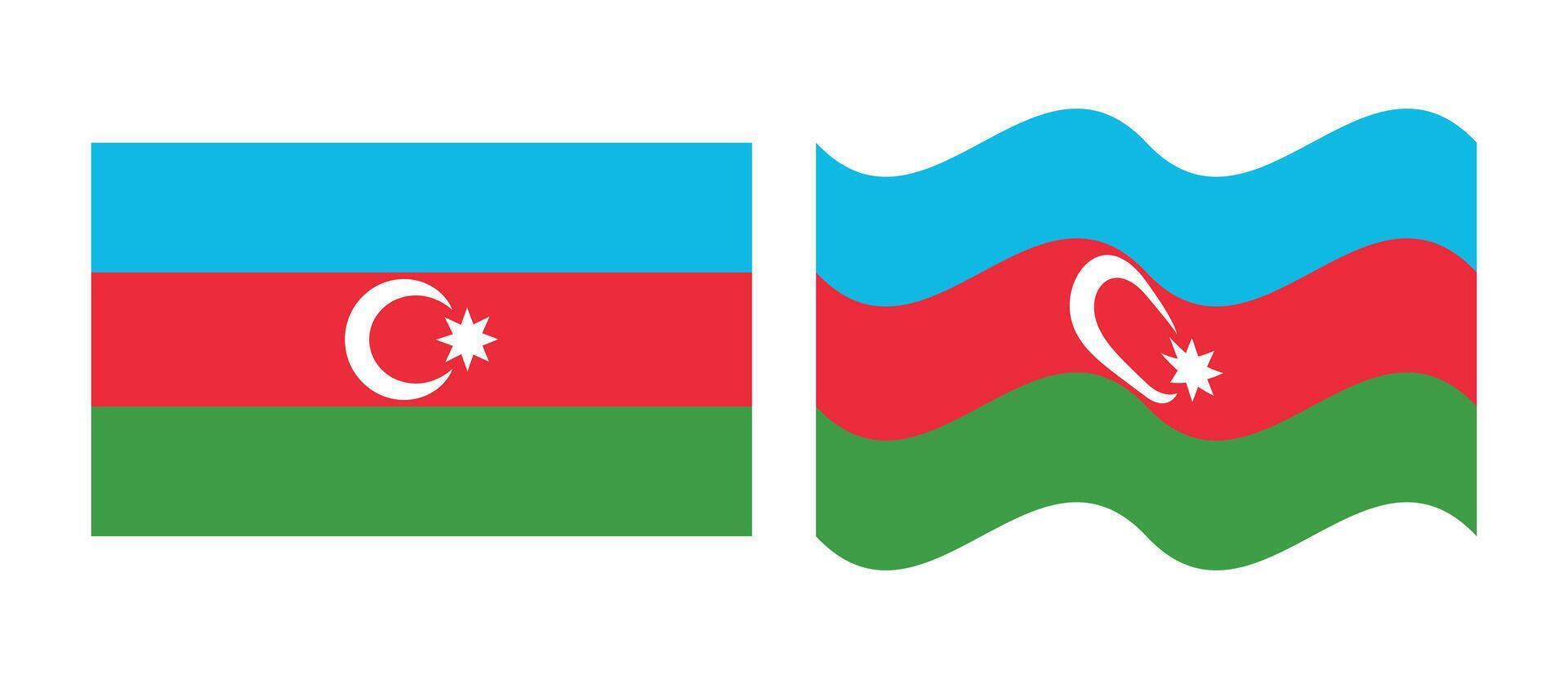 azerbaijan flag design vector