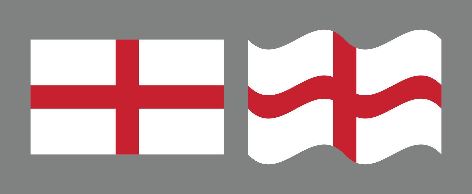 england flag design flat wave vector