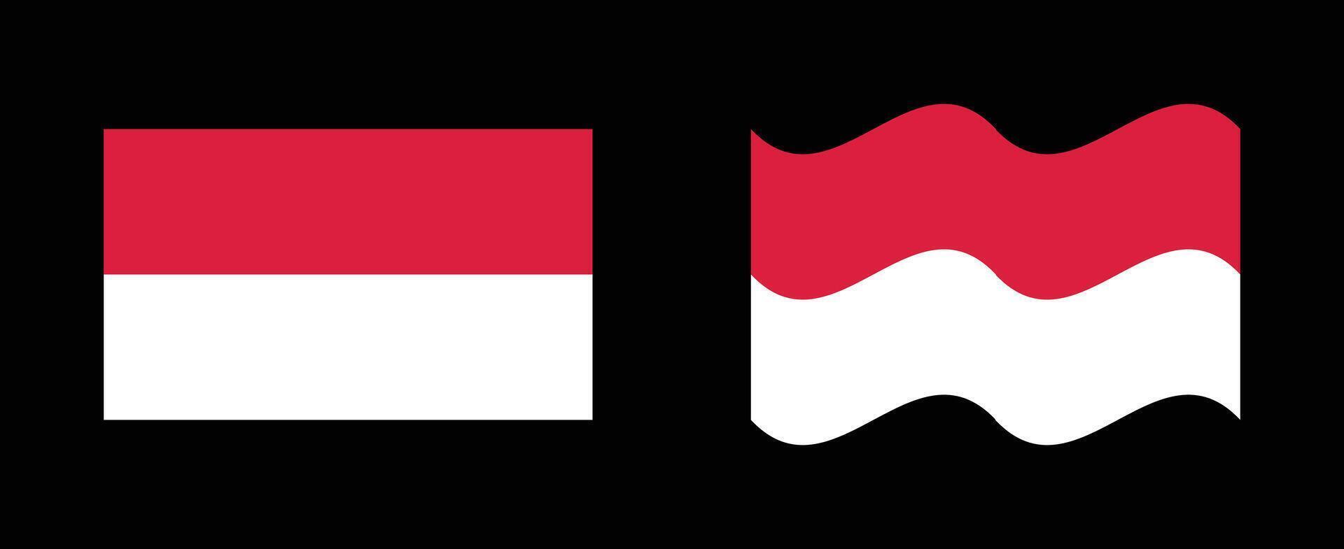 indonesia flag image vector