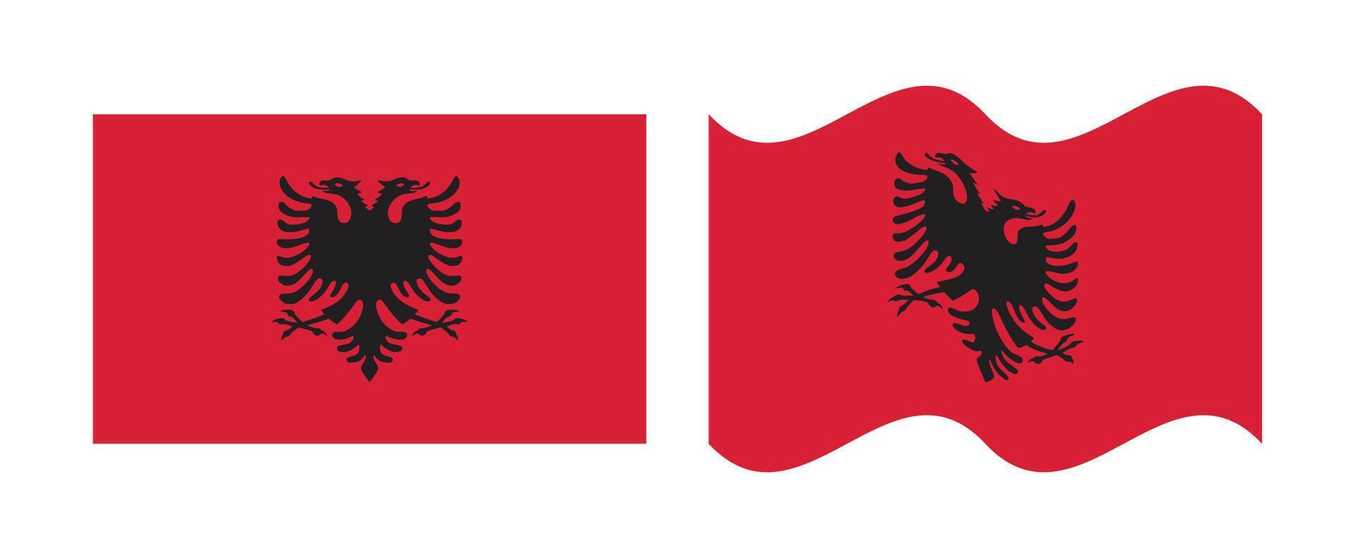 albania flag image vector