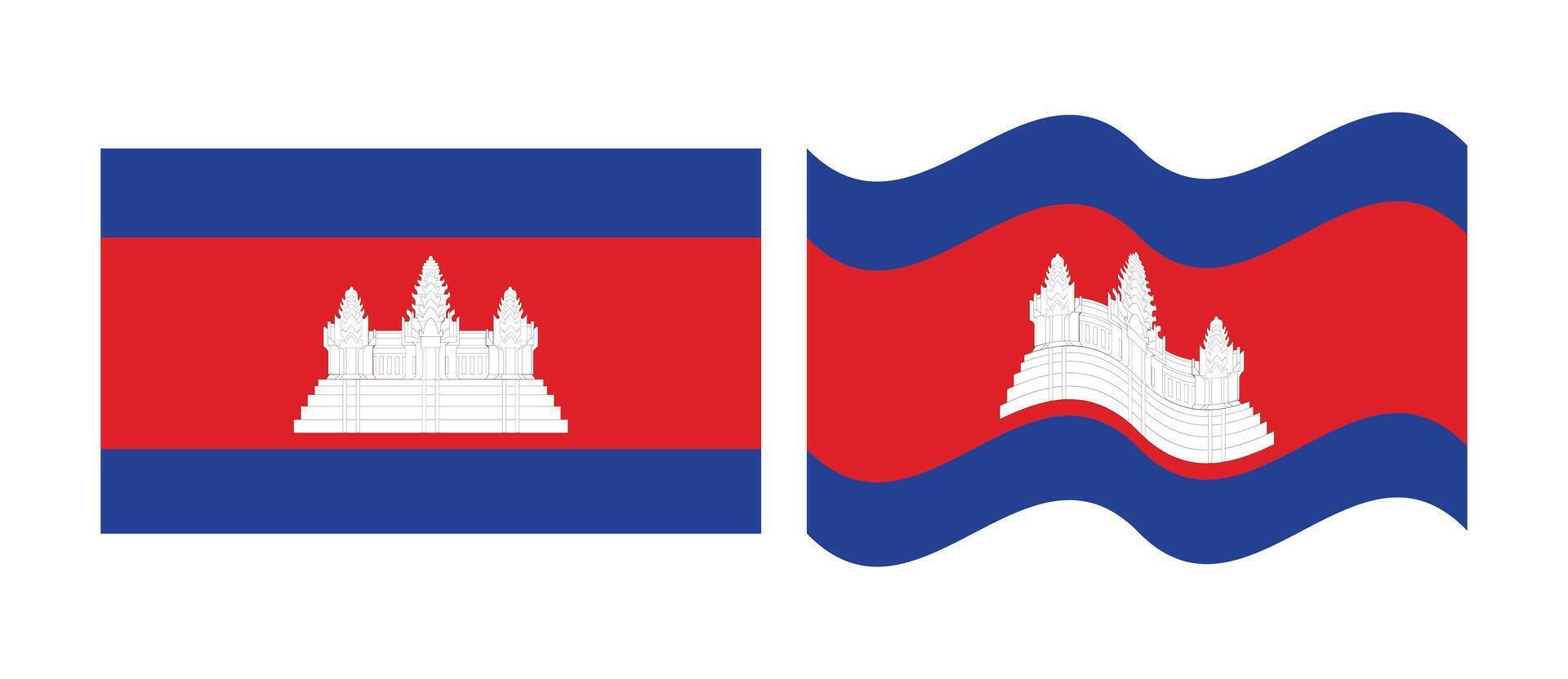 cambodia flag design vector