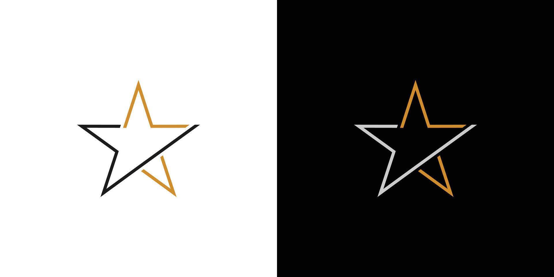 Unique and modern E star logo design vector