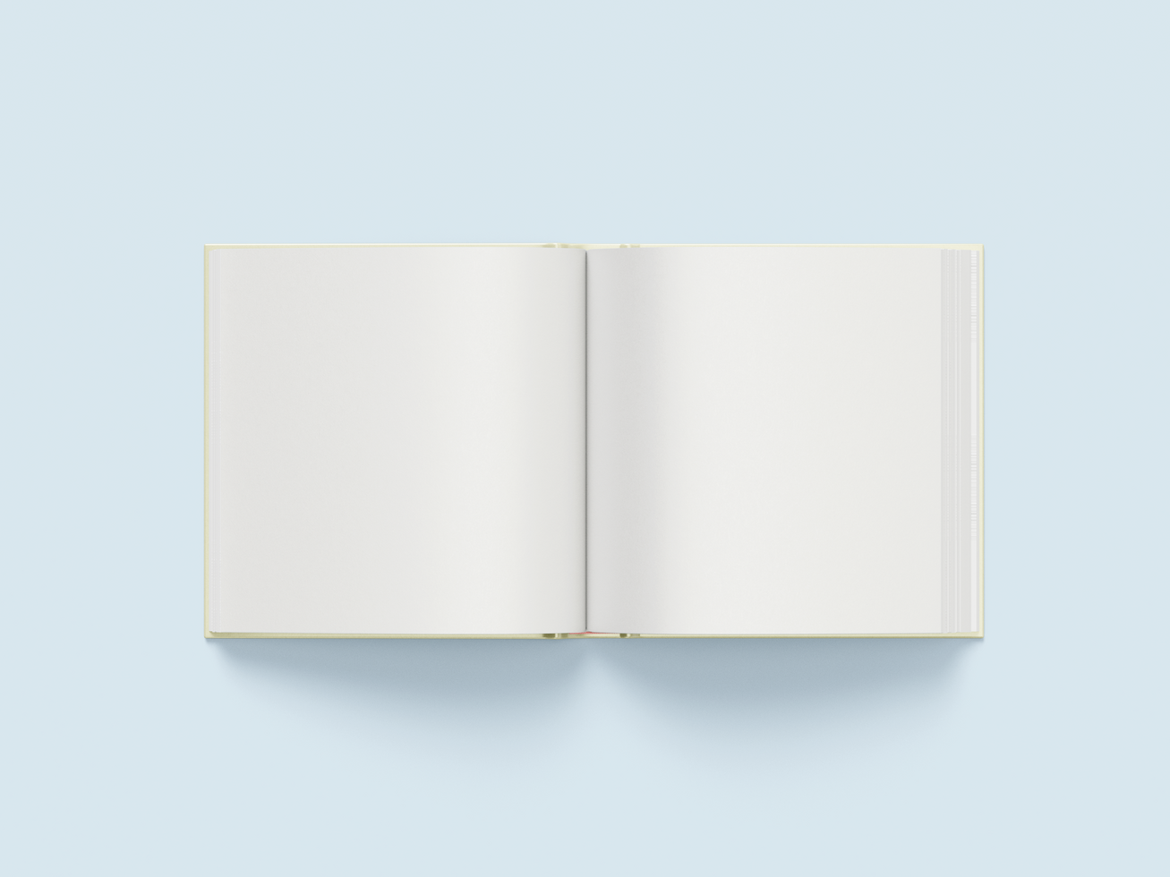 Blank White Book Mockup Design psd