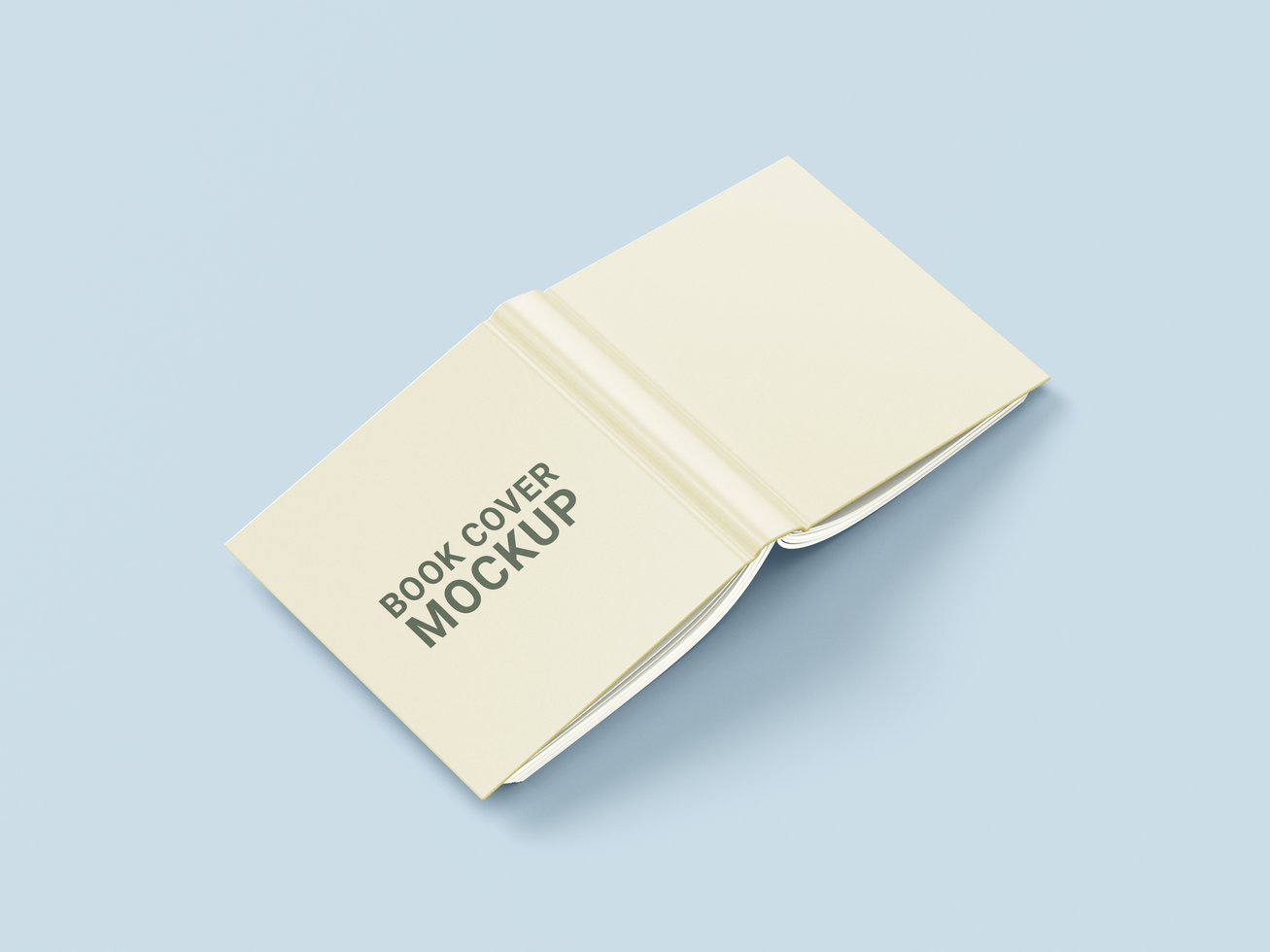 Blank White Book Mockup Design psd