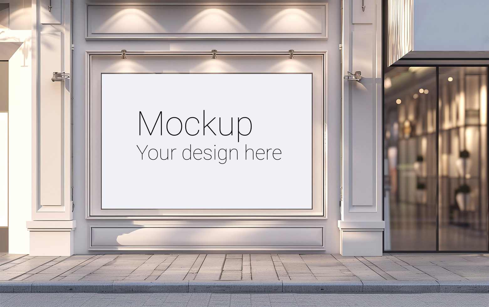 Mockup of big street billboard for advertisement on the wall psd