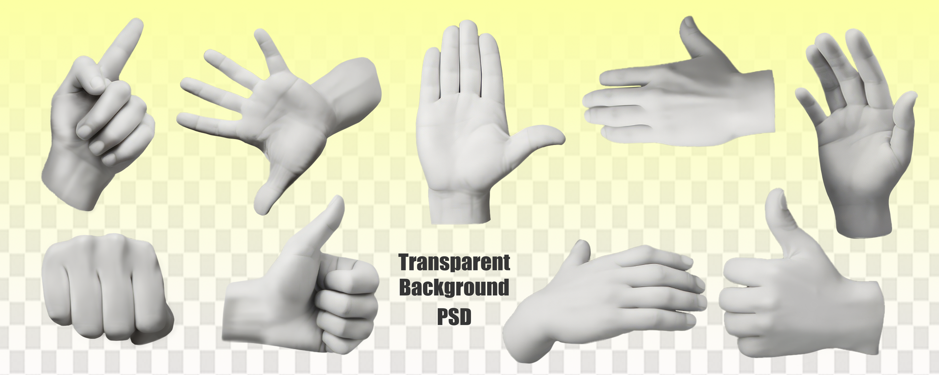 Hand gestures in the style of marble statues. Pop art, design elements, collages. psd