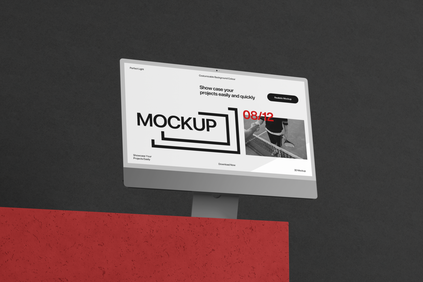 Mockup Modern Desktop Computer Template psd