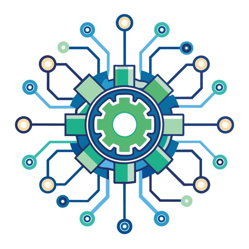 Logo Design for Technological Company vector
