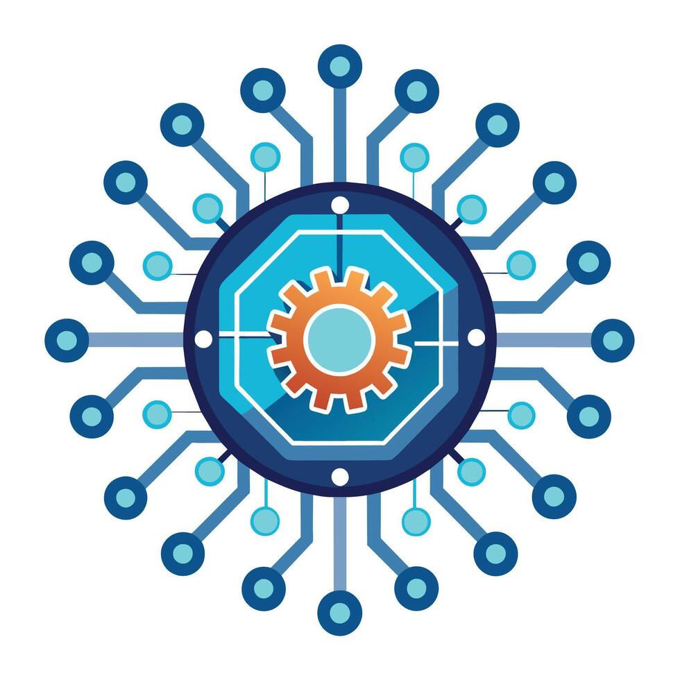 Logo Design for Technological Company vector