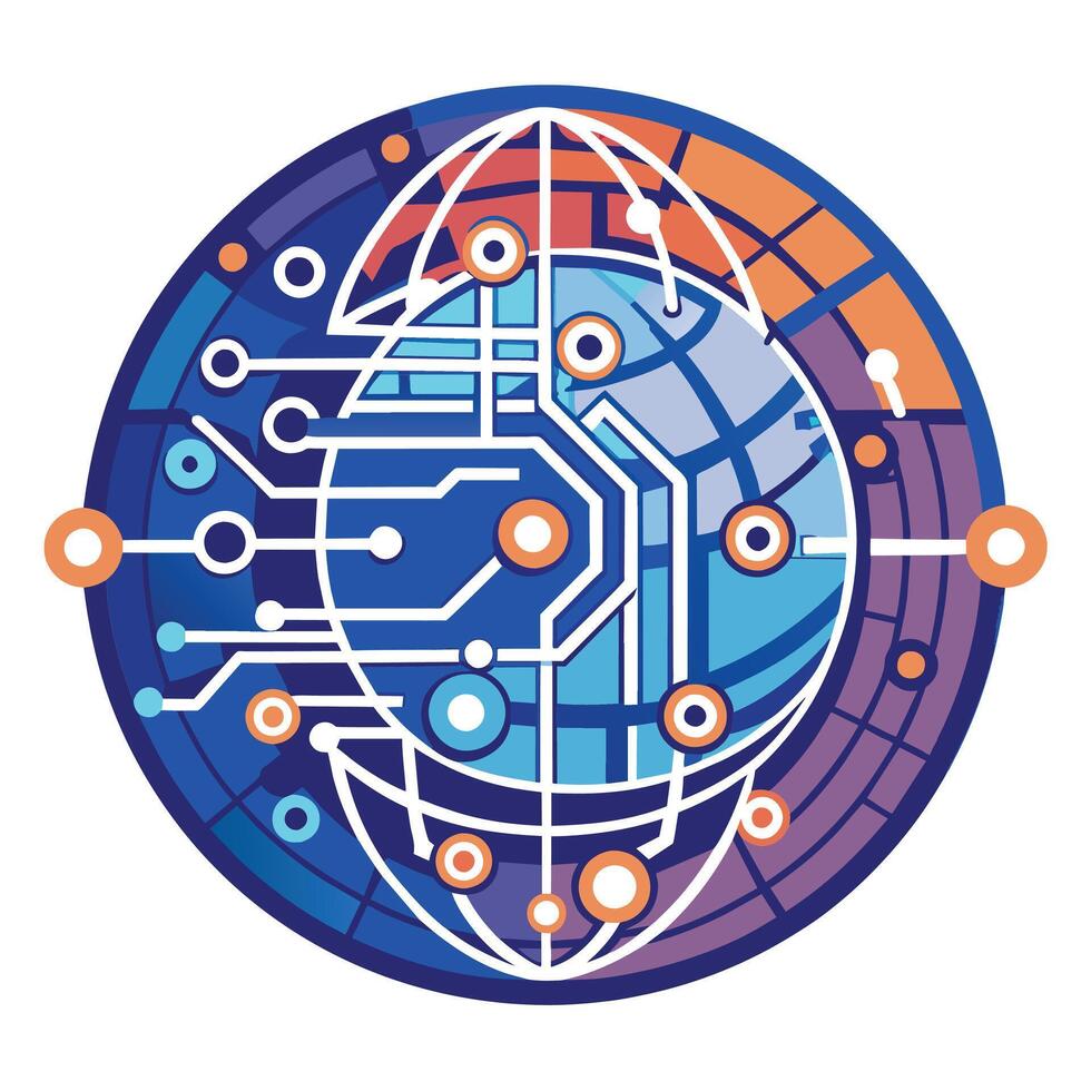 Logo Design for Technological Company vector