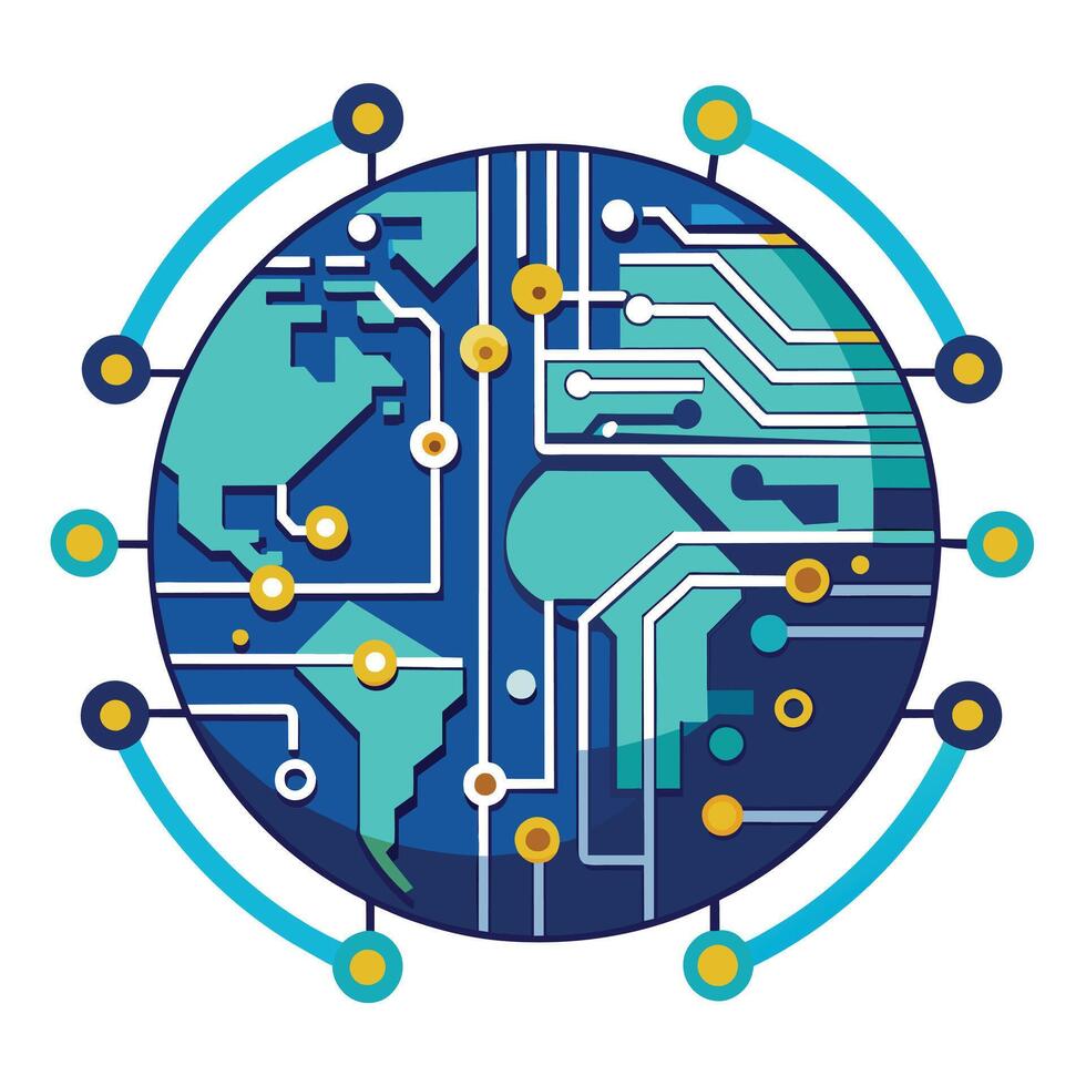 Logo Design for Technological Company vector