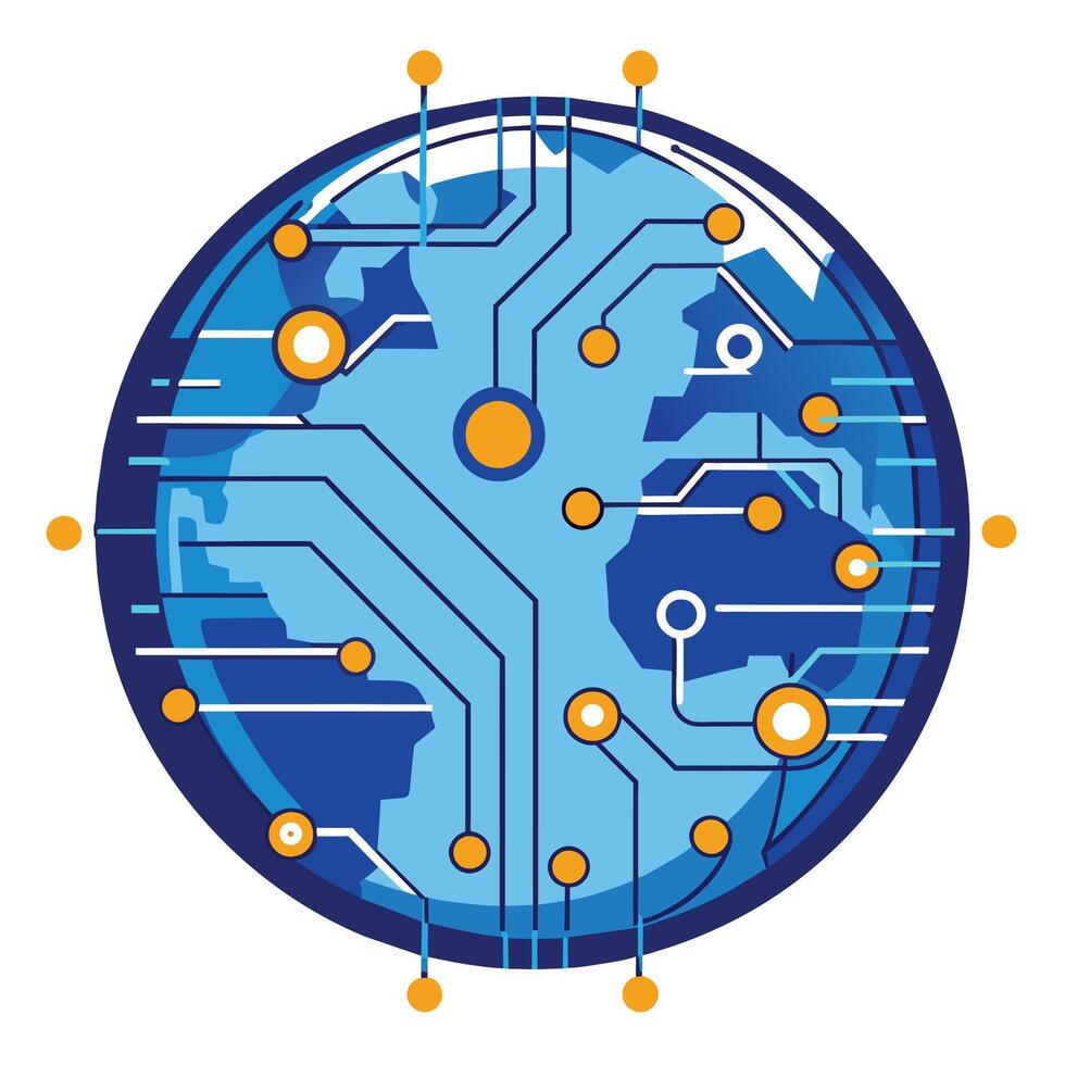 Logo Design for Technological Company vector