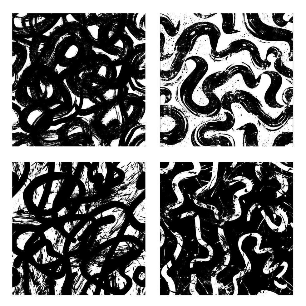 Grunge texture set. Marker doodle. Urban grunge overlay. Paint texture with spray effect and ink splashes. vector
