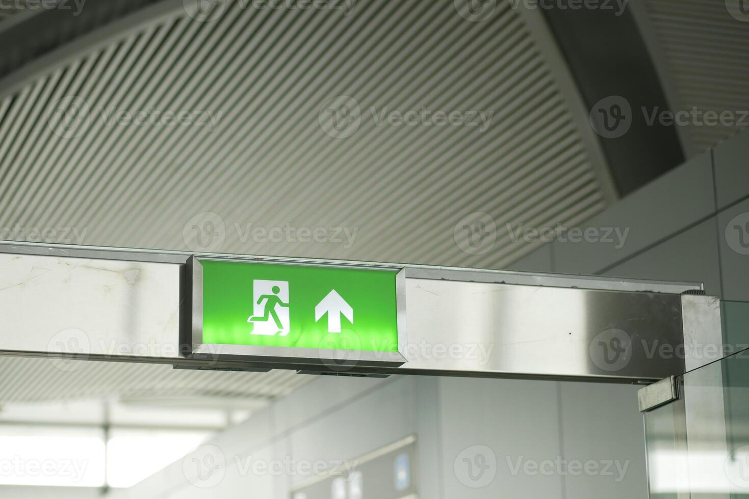 emergency exit door inside of a building photo