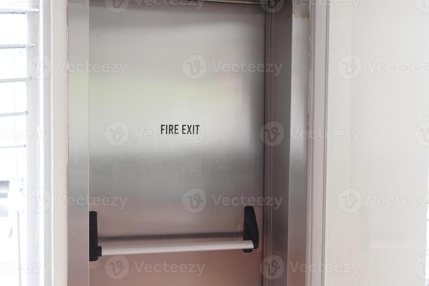 emergency exit door inside of a building photo
