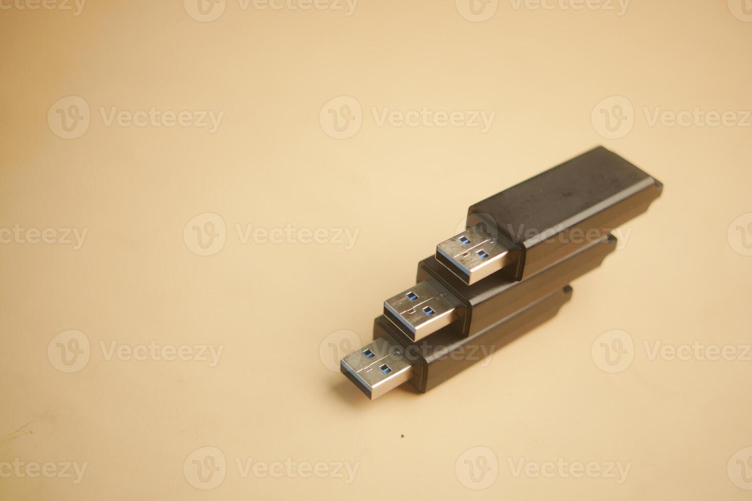 USB flash drive on a table photo