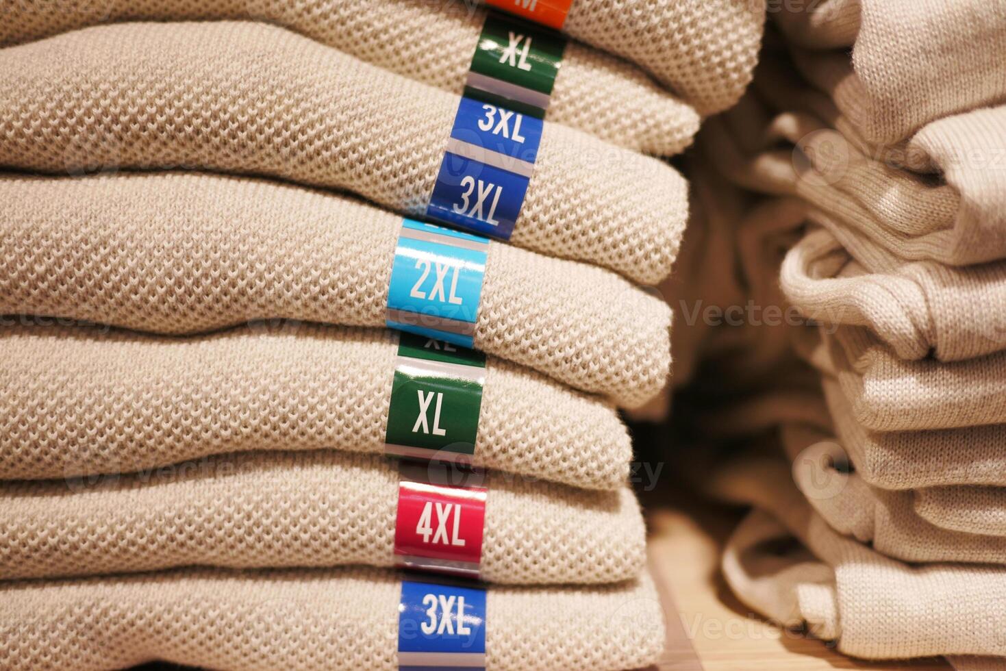 XXL size clothing label tag photo