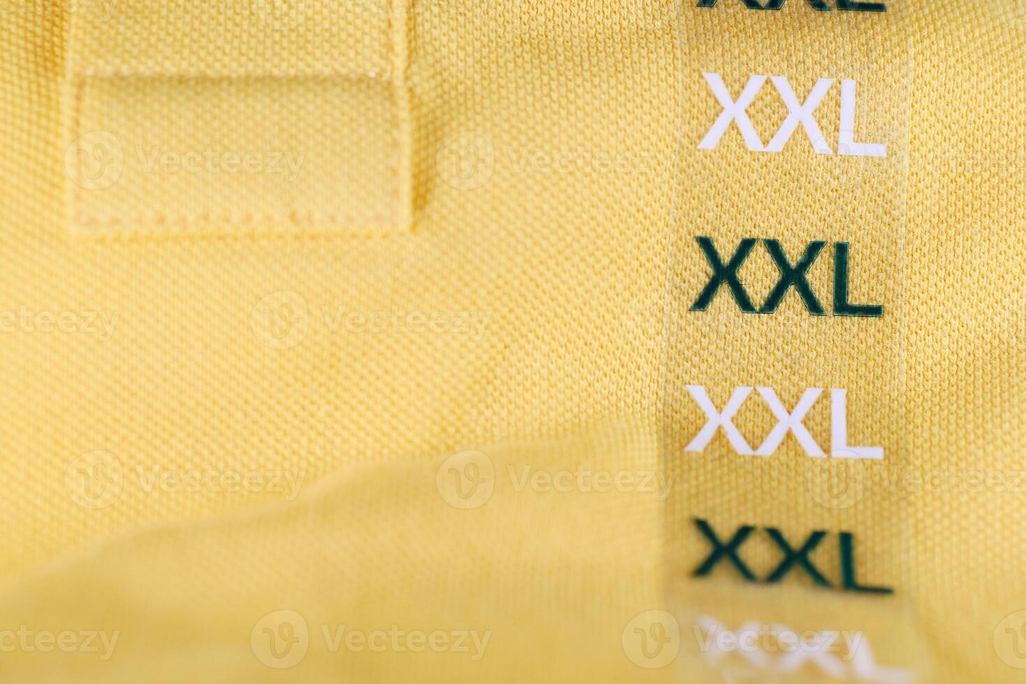 XXL size clothing label tag photo