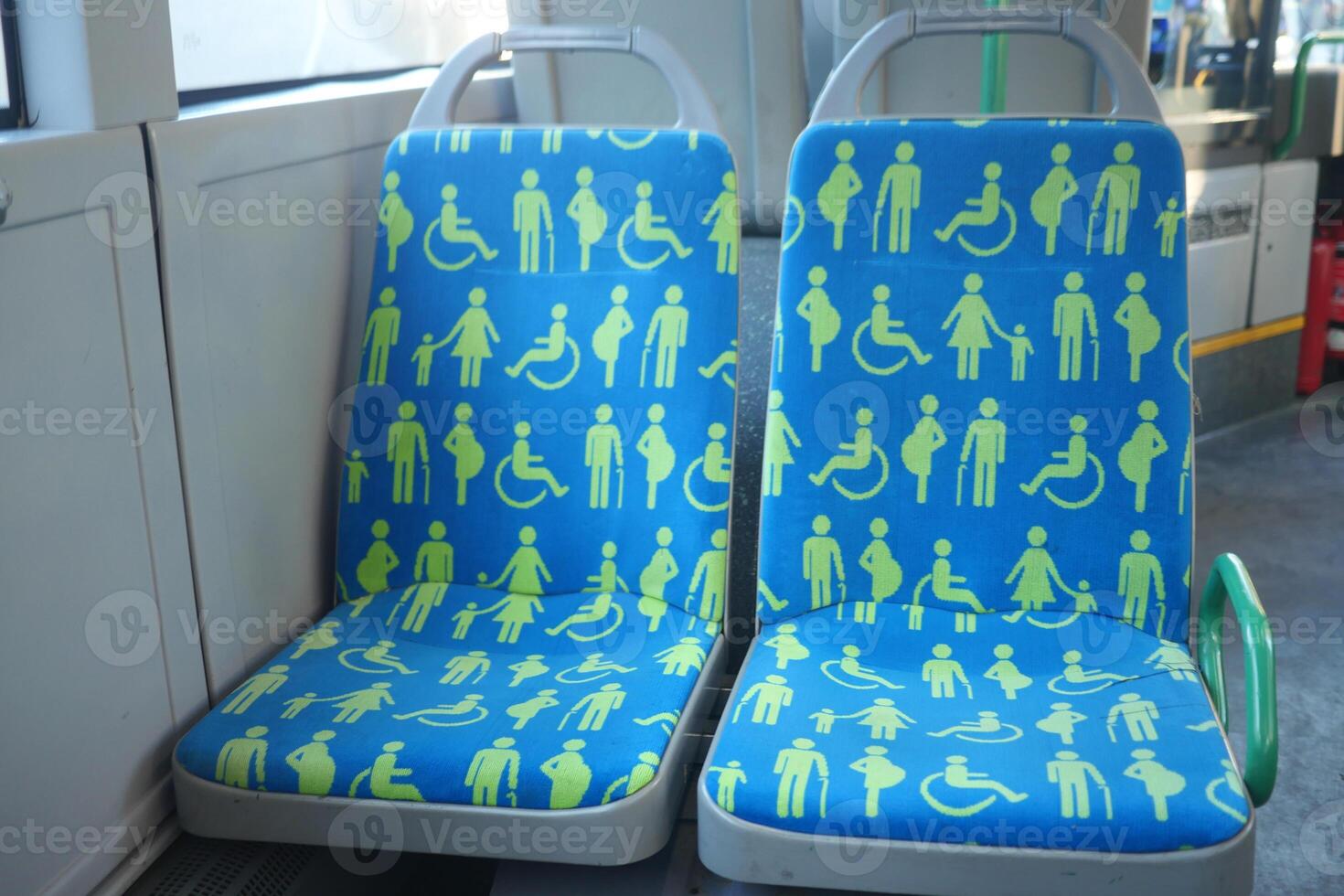 disable priority sit in a public bus , photo