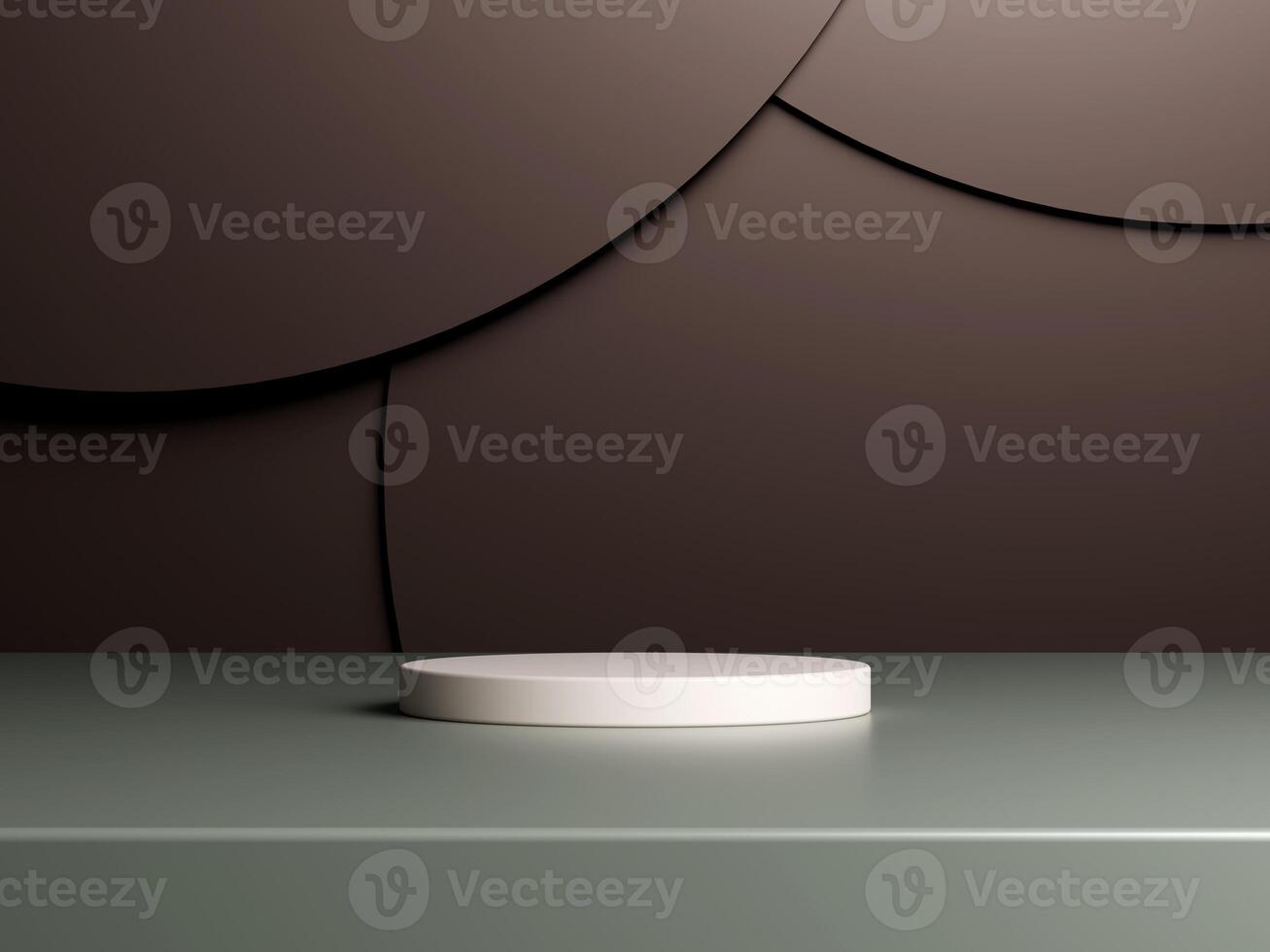 3d display product brown minimal scene with geometric podium platform. cylinder background 3d rendering with podium. stand for cosmetic products. Stage showcase on pedestal 3d studio photo
